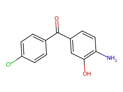 Methanone, (4-amino-3-hydroxyphenyl)(4-chlorophenyl)- structure