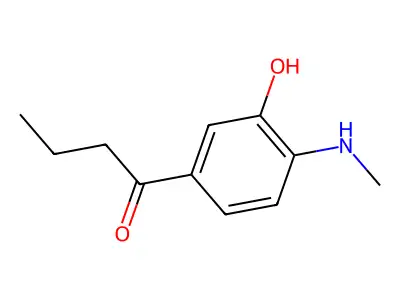 1-Butanone, 1-(3-hydroxy-4-(methylamino)phenyl)- structure