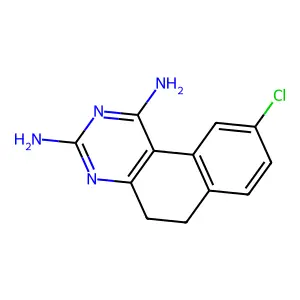 Benzo[f]quinazoline-1,3-diamine, 9-chloro-5,6-dihydro- structure