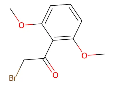 2-Bromo-1-(2,6-dimethoxyphenyl)ethanone structure