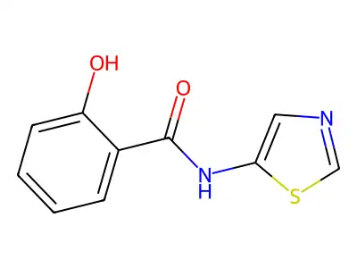 Benzamide, 2-hydroxy-N-5-thiazolyl- structure