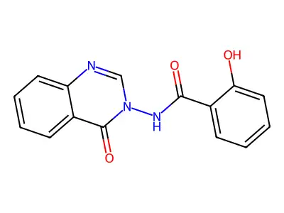 Benzamide, 2-hydroxy-N-(4-oxo-3(4H)-quinazolinyl)- structure