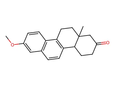 D-Homoestra-1,3,5(10),6,8-pentaen-17a-one, 3-methoxy- structure