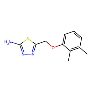5-[(2,3-Dimethylphenoxy)methyl]-1,3,4-thiadiazol-2-amine structure