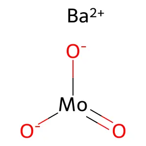 Barium trioxomolybdate structure