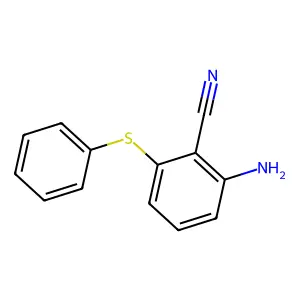 2-氨基-6-(苯硫基)苯甲腈 structure