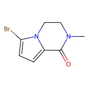 6-Bromo-2-methyl-3,4-dihydropyrrolo[1,2-a]pyrazin-1(2H)-one structure