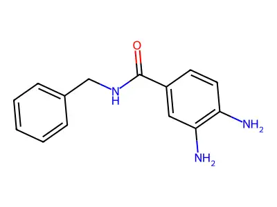 3,4-diamino-N-benzylbenzamide structure