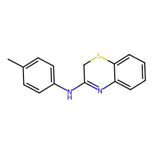 N-(4-methylphenyl)-2H-1,4-benzothiazin-3-amine structure