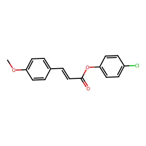 4-Chlorophenyl 3-(4-methoxyphenyl)prop-2-enoate structure