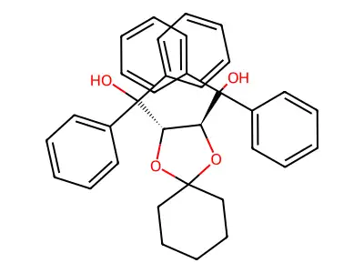 [3-[Hydroxy(diphenyl)methyl]-1,4-dioxaspiro[4.5]decan-2-yl]-diphenylmethanol structure