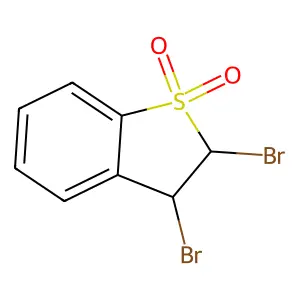 2,3-Dibromo-2,3-dihydro-1-benzothiophene 1,1-dioxide structure