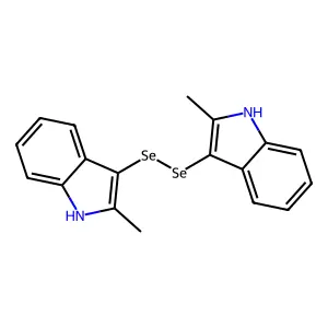 2-methyl-3-[(2-methyl-1H-indol-3-yl)diselanyl]-1H-indole structure