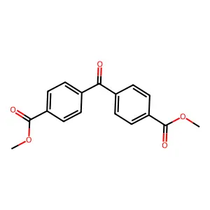 Benzoic acid, 4,4'-carbonylbis-, dimethyl ester structure