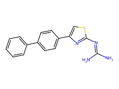 1-(4-([1,1'-Biphenyl]-4-yl)thiazol-2-yl)guanidine structure