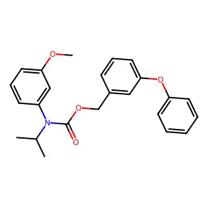 Carbamic acid, (3-methoxyphenyl)(1-methylethyl)-, (3-phenoxyphenyl)methyl ester structure