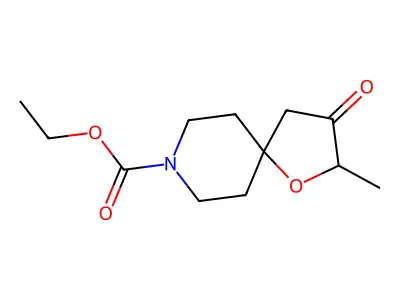 Ethyl 2-methyl-3-oxo-1-oxa-8-azaspiro[4.5]decane-8-carboxylate structure