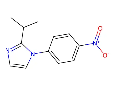 2-isopropyl-1-(4-nitrophenyl)-1H-imidazole structure