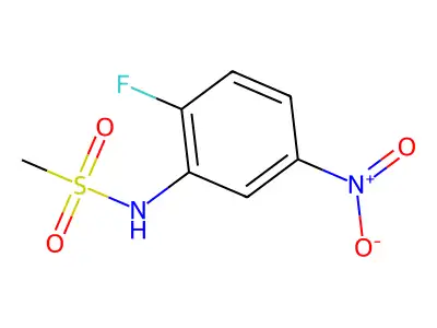 N-(2-fluoro-5-nitrophenyl)methanesulfonamide structure