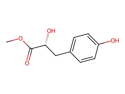 Methyl 4-hydroxyphenyllactate structure