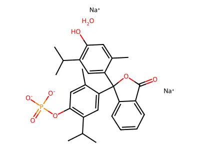 Thymolphthalein Monophosphoric Acid Disodium Salt (~90%) structure