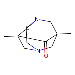 1,8-Dimethyl-3,6-diazatricyclo[4.3.1.1~3,8~]undecan-9-one structure