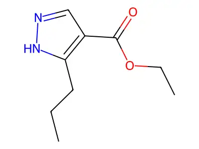 ethyl 5-propyl-1H-pyrazole-4-carboxylate structure