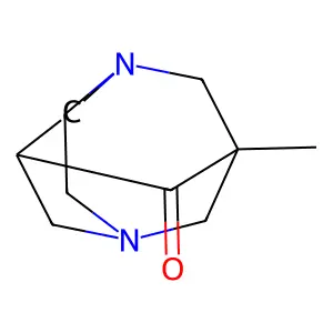 1-Methyl-3,6-diazahomoadamantan-9-one structure