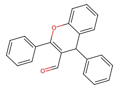 2,4-Diphenyl-4H-chromene-3-carbaldehyde structure
