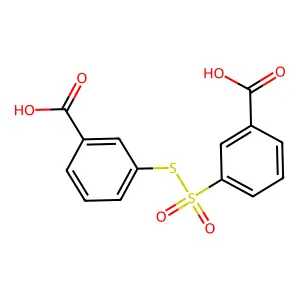 3-(((3-Carboxyphenyl)sulfonyl)thio)benzoic acid structure