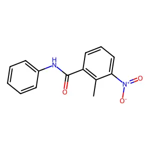 2-methyl-3-nitro-N-phenylbenzamide structure