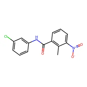 N-(3-Chlorophenyl)-2-methyl-3-nitrobenzamide structure