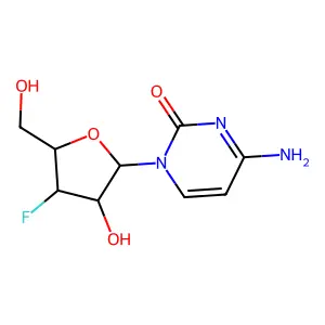 3'-Fluoro-3'-deoxycytidine structure