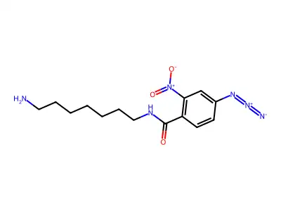 N-(4-Azido-2-nitrobenzoyl)-1,7-diaminoheptane structure