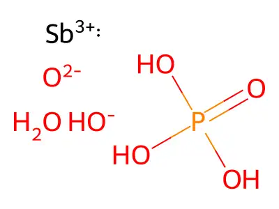 antimony(V) phosphate structure