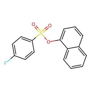 1-Naphthyl 4-fluorobenzenesulfonate structure