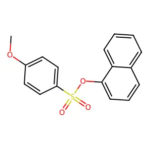Naphthalen-1-yl 4-methoxybenzenesulfonate structure