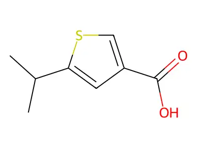 5-Isopropylthiophene-3-carboxylic acid structure