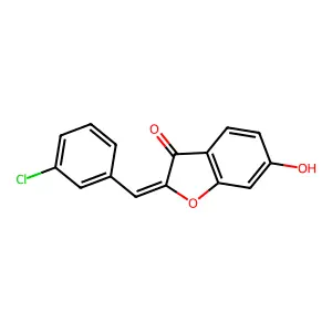 2-(3-Chlorobenzylidene)-6-hydroxybenzofuran-3(2h)-one structure