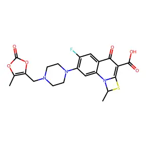 普利沙星 structure