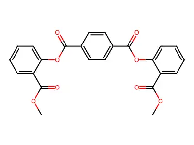 1,4-Benzenedicarboxylic acid, bis[2-(methoxycarbonyl)phenyl] ester structure