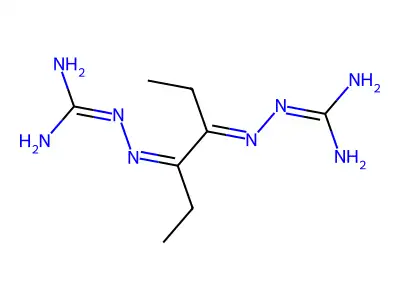 Diethylglyoxal bis(guanylhydrazone) structure