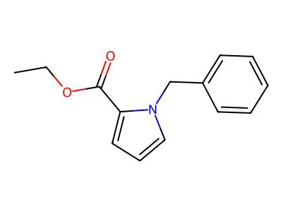 1H-Pyrrole-2-carboxylic acid, 1-(phenylmethyl)-, ethyl ester structure