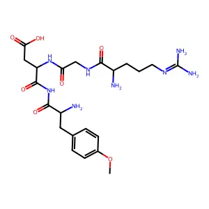 精氨酸-甘氨酸-天冬氨酸-O-甲基酪氨酸酰胺 structure