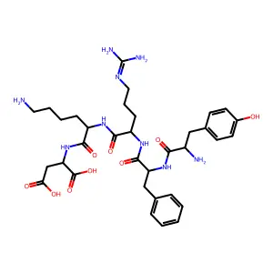 Tyrosyl-phenylalanyl-arginyl-lysyl-aspartic acid structure