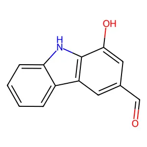 1-Hydroxy-9H-carbazole-3-carbaldehyde structure