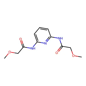 2-methoxy-N-{6-[(methoxyacetyl)amino]-2-pyridinyl}acetamide structure