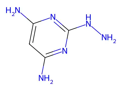 2-Hydrazinylpyrimidine-4,6-diamine structure