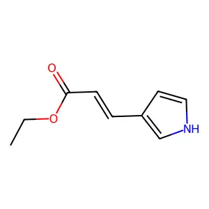 3-(1H-pyrrol-3-yl)acrylic acid ethyl ester structure