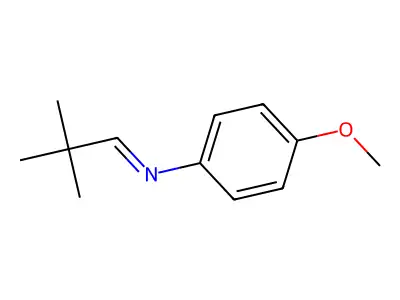 Benzenamine, N-(2,2-dimethylpropylidene)-4-methoxy- structure